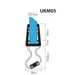 La junta magnética de ducha UKM05 para vidrio de 3,5-5 mm de espesor nr.2